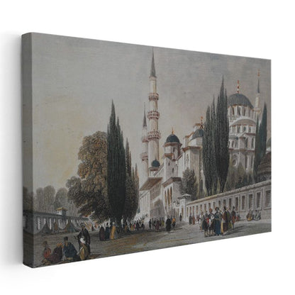 Süleymaniye Camii - Osmanlı Mimarisinin Görkemi Kanvas Tablo