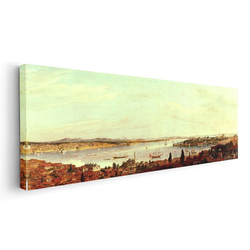 Osmanlı Limanı - Tarihi İstanbul Panoraması Kanvas Tablo