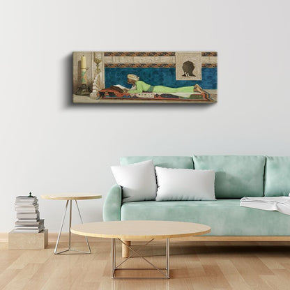 Osman Hamdi Bey - Kuran Okuyan Adam Kanvas Tablo