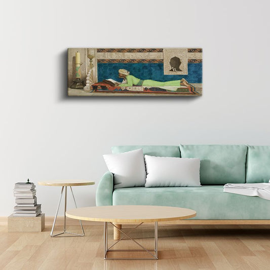 Osman Hamdi Bey - Kuran Okuyan Adam Kanvas Tablo