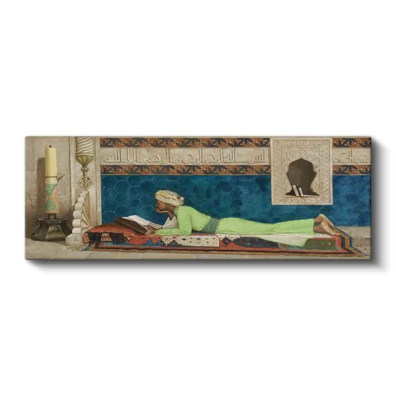 Osman Hamdi Bey - Kuran Okuyan Adam Kanvas Tablo
