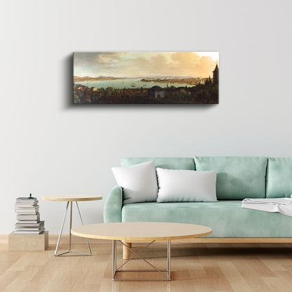 İstanbul Manzarası - Tarihi Yarımada ve Boğaz Görünümü Kanvas