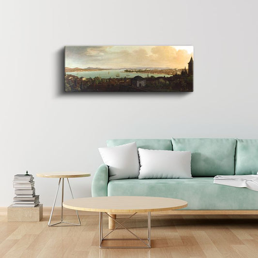 İstanbul Manzarası - Tarihi Yarımada ve Boğaz Görünümü Kanvas