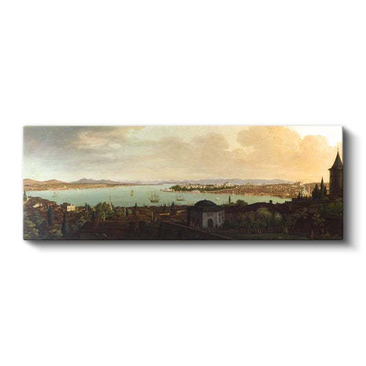 İstanbul Manzarası - Tarihi Yarımada ve Boğaz Görünümü Kanvas