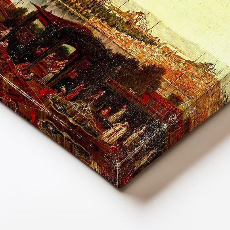 Yatay Panoramik Kanvas Tablo İstanbul Tarihi Silüet Manzarası Osmanlı Tablosu Ev Ofis Duvar Dekoru