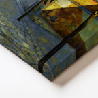 Yatay Kanvas Tablo Osmanlı Mahalle Yaşamı Sahnesi Osmanlı Tablosu Ev Ofis Duvar Dekoru