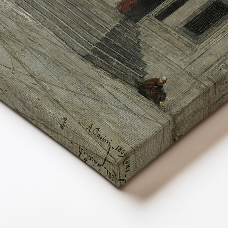 Yatay Kanvas Tablo Osmanlı Cami Avlusu Sahnesi Osmanlı Tablosu Ev Ofis Duvar Dekoru