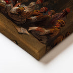 Yatay Kanvas Tablo Osmanlı Medrese Eğitimi Sahnesi Osmanlı Tablosu Ev Ofis Duvar Dekoru