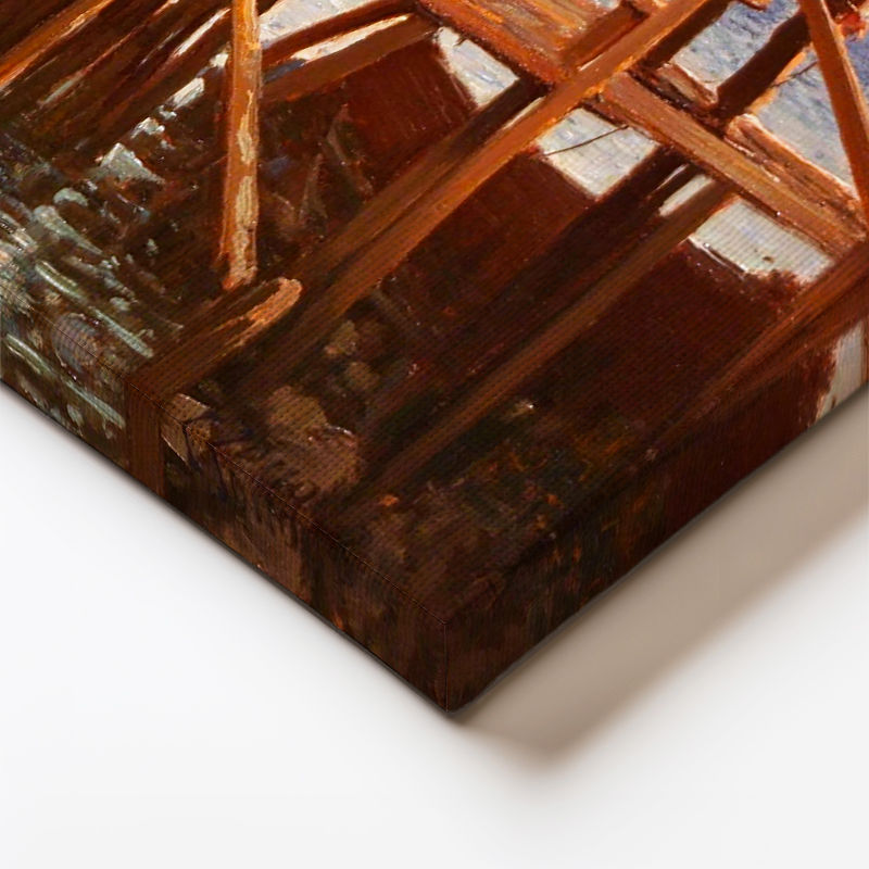 Yatay Kanvas Tablo Osmanlı Çarşı Günlük Yaşam Sahnesi Osmanlı Tablosu Ev Ofis Duvar Dekoru