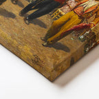 Yatay Kanvas Tablo Osmanlı Halk Şenliği Davul Zurna Sahnesi Ev Ofis Duvar Dekoru