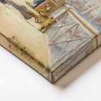 Yatay Kanvas Tablo İstanbul Köprü Üzeri Aile Yaşam Sahnesi Ev Ofis Duvar Dekoru