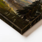 Yatay Kanvas Tablo İstanbul Haliç Kıyısı Panoramik Manzara Ev Ofis Duvar Dekoru