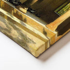 Yatay Kanvas Tablo Güvercin Besleyenler Osmanlı Tablosu Ev Ofis Duvar Dekoru