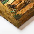 Yatay Kanvas Tablo Tarihi Çarşı Sokağı Osmanlı Tablosu Ev Ofis Duvar Dekoru