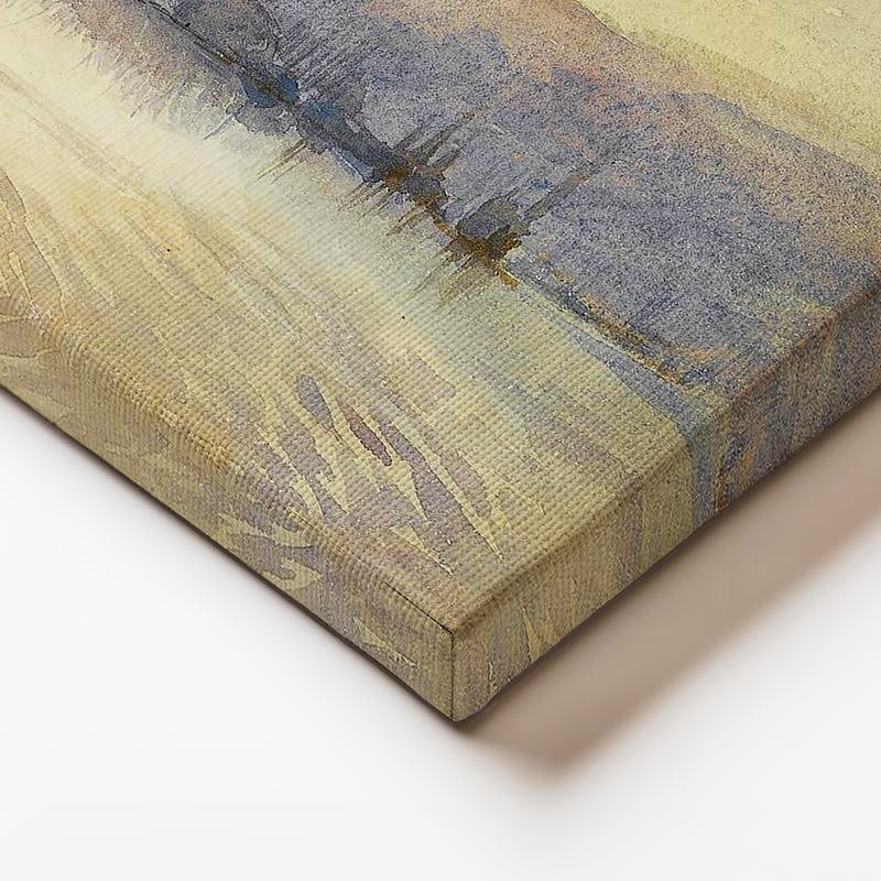 Yatay Kanvas Tablo Haliç Kıyısı Kayıklar Osmanlı Tablosu Ev Ofis Duvar Dekoru