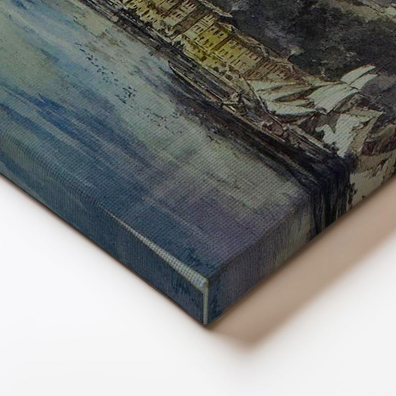 Yatay Kanvas Tablo Rumeli Hisarı Boğaz Manzarası Osmanlı Tablosu Ev Ofis Duvar Dekoru