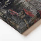 Yatay Kanvas Tablo İstanbul Silueti Seyir Terası Osmanlı Tablosu Ev Ofis Duvar Dekoru