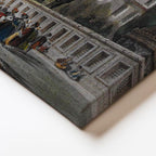 Yatay Kanvas Tablo Sultanahmet Camii Dış Avlu Osmanlı Tablosu Ev Ofis Duvar Dekoru