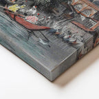 Yatay Kanvas Tablo Tophane Sahil Camii Kayıklar Osmanlı Tablosu Ev Ofis Duvar Dekoru