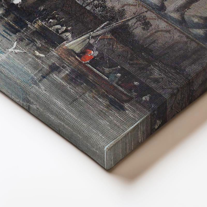 Yatay Kanvas Tablo Yeni Cami Liman Manzarası Osmanlı Tablosu Ev Ofis Duvar Dekoru