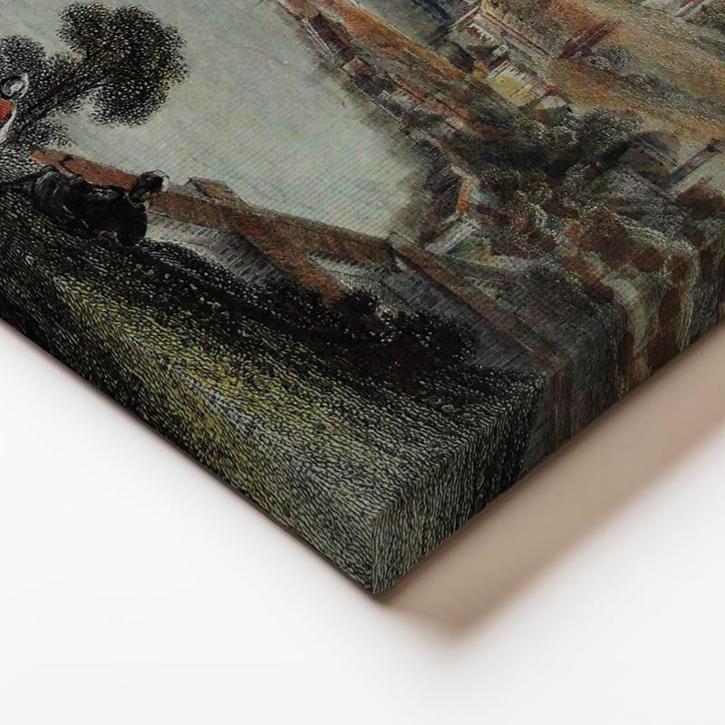 Yatay Kanvas Tablo Altın Boynuz Haliç Panoraması Osmanlı Tablosu Ev Ofis Duvar Dekoru