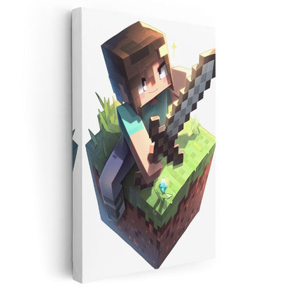 Minecraft - Backyard Piksel Kanvas Tablo