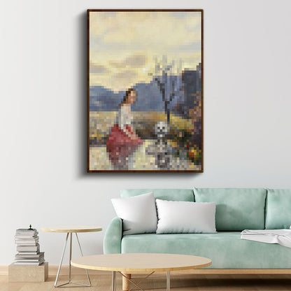 Minecraft - Pond Piksel Kanvas Tablo