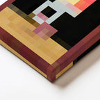 Dikey Kanvas Tablo Panoramik Graham Piksel Minecraft Tablosu Ev Ofis Salon Duvar Dekoru