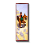 Dikey Kanvas Tablo Panoramik Prairie Ride Piksel Minecraft Tablosu Ev Ofis Salon Duvar Dekoru