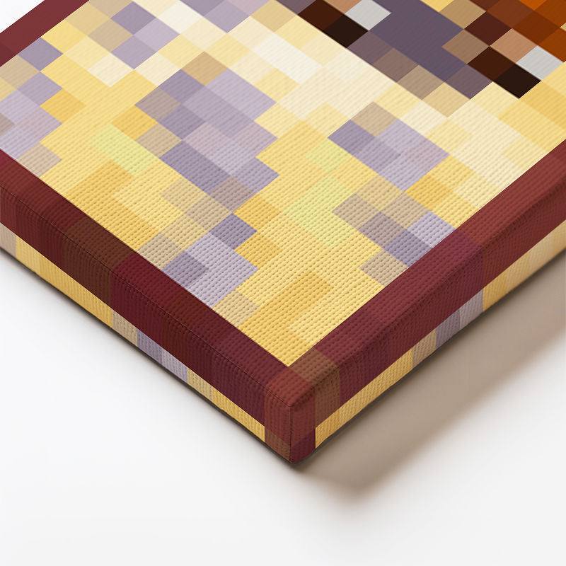 Dikey Kanvas Tablo Panoramik Prairie Ride Piksel Minecraft Tablosu Ev Ofis Salon Duvar Dekoru