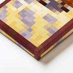 Dikey Kanvas Tablo Panoramik Prairie Ride Piksel Minecraft Tablosu Ev Ofis Salon Duvar Dekoru