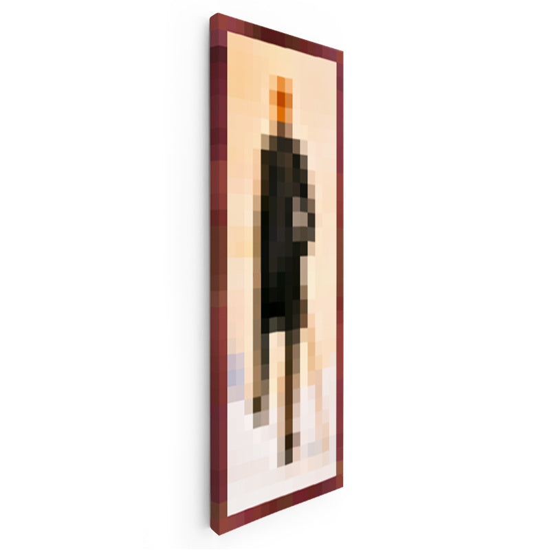 Dikey Kanvas Tablo Panoramik Wanderer Piksel Minecraft Tablosu Ev Ofis Salon Duvar Dekoru