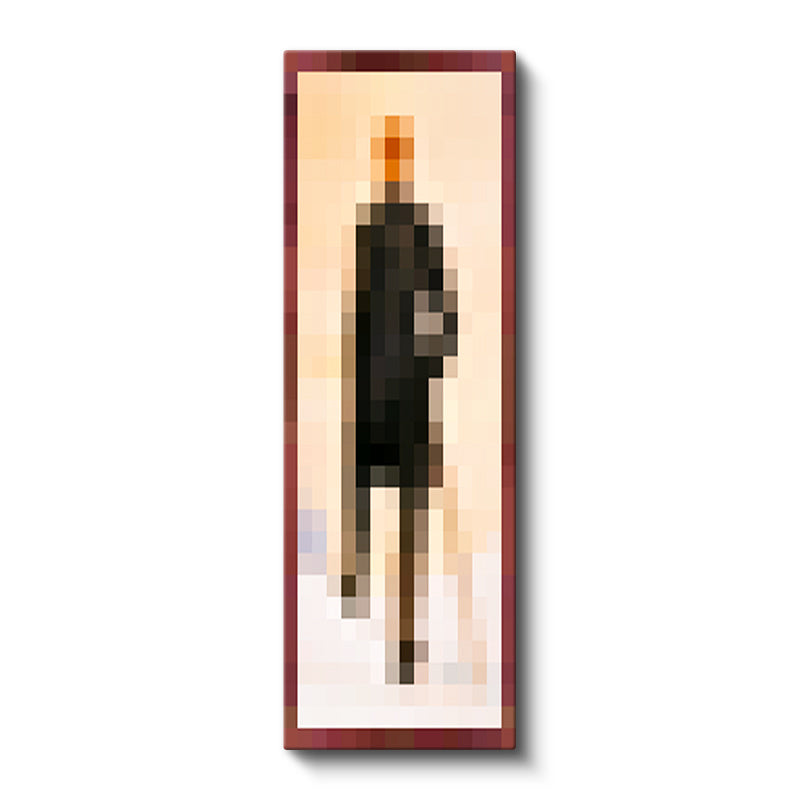 Dikey Kanvas Tablo Panoramik Wanderer Piksel Minecraft Tablosu Ev Ofis Salon Duvar Dekoru