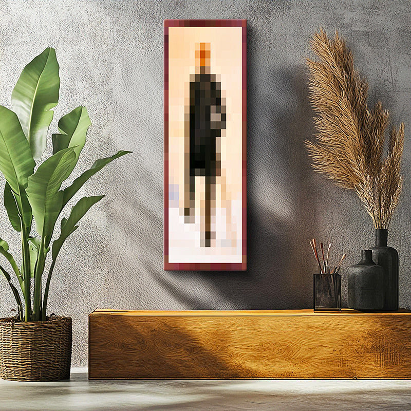 Dikey Kanvas Tablo Panoramik Wanderer Piksel Minecraft Tablosu Ev Ofis Salon Duvar Dekoru