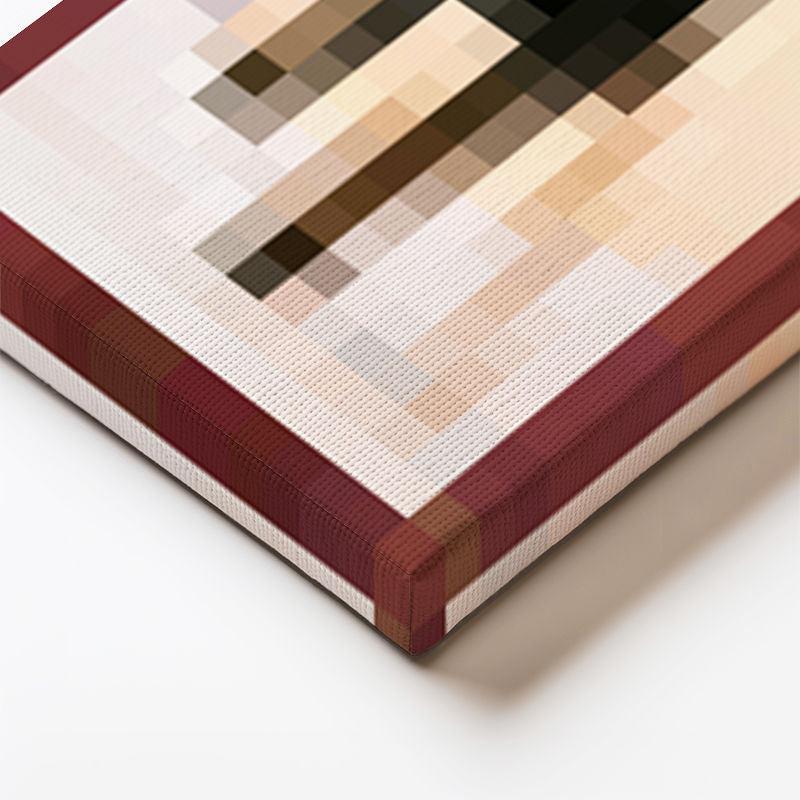 Dikey Kanvas Tablo Panoramik Wanderer Piksel Minecraft Tablosu Ev Ofis Salon Duvar Dekoru