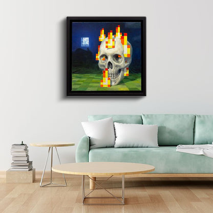 Minecraft - Bust Piksel Kanvas Tablo