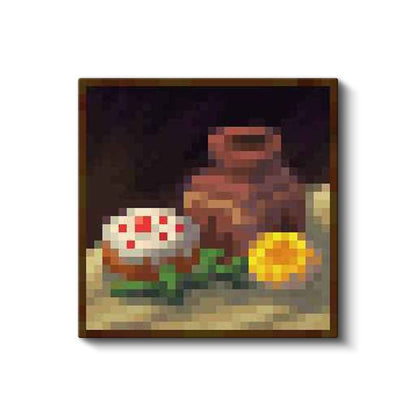 Minecraft - De Aztec 2 Piksel Kanvas Tablo