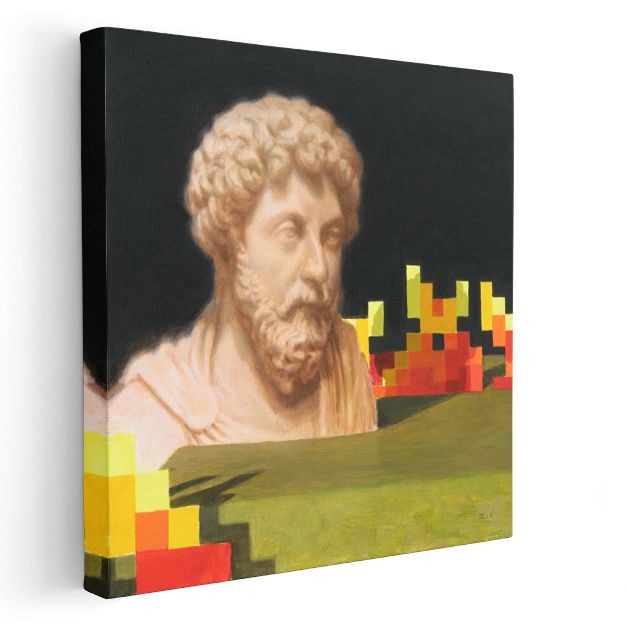 Minecraft - Endboss Piksel Kanvas Tablo