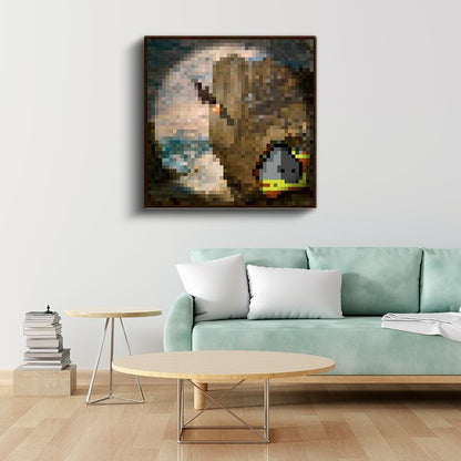 Minecraft - Fern Piksel Kanvas Tablo