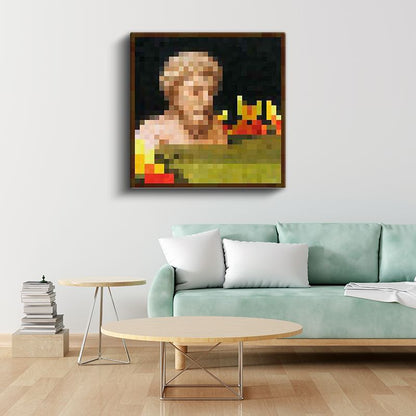 Minecraft - Kebab Med Tre Pepperoni Piksel Kanvas Tablo