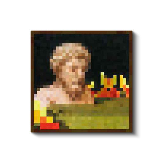 Minecraft - Kebab Med Tre Pepperoni Piksel Kanvas Tablo