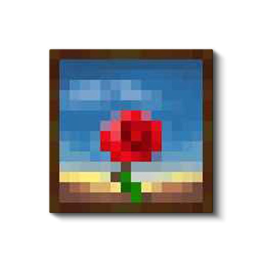 Minecraft - Meditative Piksel Kanvas Tablo