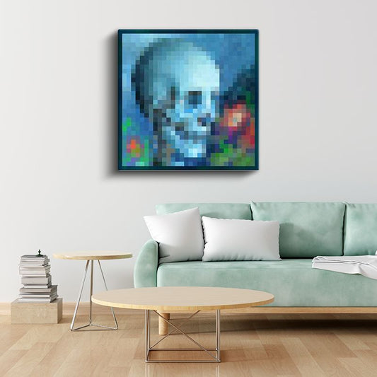 Minecraft - Paradisträd Piksel Kanvas Tablo