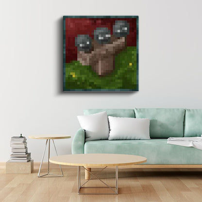 Minecraft - Skull And Roses Kanvas Tablo