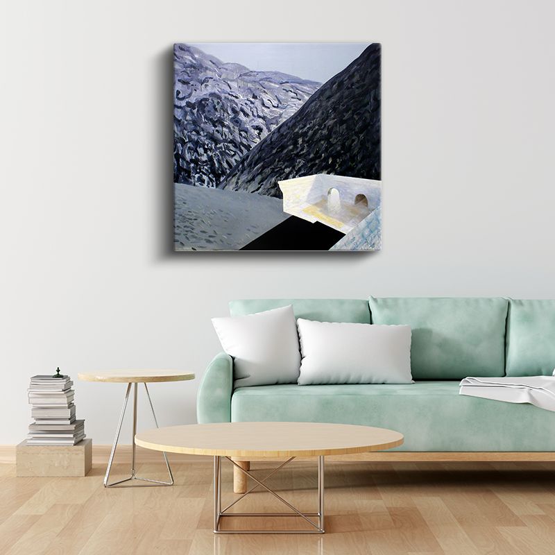 Minecraft - Skull On Fire Kanvas Tablo