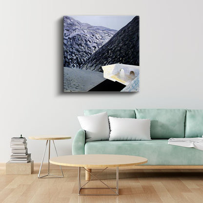 Minecraft - Skull On Fire Kanvas Tablo