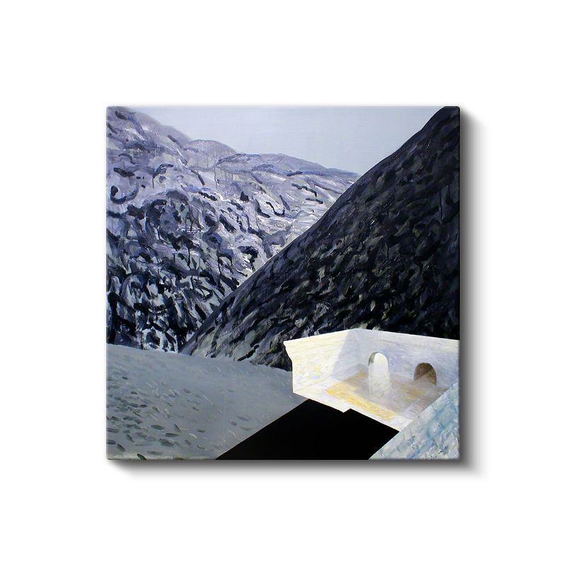 Minecraft - Skull On Fire Kanvas Tablo