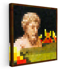 Kare Kanvas Tablo Bust Piksel Minecraft Tablosu Ev Ofis Salon Duvar Dekoru