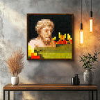 Kare Kanvas Tablo Bust Piksel Minecraft Tablosu Ev Ofis Salon Duvar Dekoru