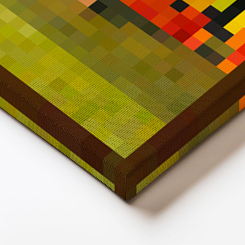 Kare Kanvas Tablo Bust Piksel Minecraft Tablosu Ev Ofis Salon Duvar Dekoru